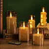 Luz de Vela Digital LED Tipo Bala Jantar à Luz de Velas Roteiro Layout de Atmosfera de Assassinato Adereços Vela com Controle Remoto Criativo