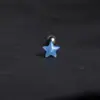Uña de lengua de estrella perlada acrílico estrella de cinco puntas anillo de lengua de acero inoxidable joyería de piercing corporal nueva transfronteriza