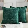 Funda de Almohada Cuadrada de Chenilla Amazon Funda para Cojín Cuadrado Almohada de Chenilla