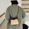 Bolsa Saco Patchwork de Couro Fosco 2026 Nova Camurça Couro Genuíno Cordão Transversal Pequena Bolsa Retro Nicho de Ombro