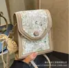Bolso Cruzado de Moda Tendencia, Bolso Pequeño Fresco Tejido de Encaje, Bolso de Hombro para Mujer Moderno y Elegante