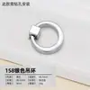 Sem Furos Moderno Simples Invisível Alça Escura para Porta de Armário Gaveta Guarda-roupa Anel de Puxar