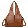 Bolso de Hombro PU Retro Europeo y Americano Piel Suave Casual Gran Capacidad Simple Versátil Bolso para Viajar Casual para Mujeres