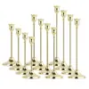 Portavelas de metal color cobre directo de fábrica, bestseller transfronterizo de Amazon, juego de varias piezas de portavelas de hierro para decoración de mesa
