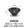 Tigela de Arroz A5 Melamina Preto Fosco Imitação de Porcelana Louça Japonesa Restaurante de Hot Pot Tigela para Molho Tigela para Temperos Sopa Plástico