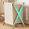 Cesta de lavandería sucia estilo japonés con tapa, gran capacidad, cesta de lavandería plegable, cesta de almacenamiento de ropa sucia para baño