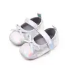 Directo de fábrica PU bebé brillante moda lazo niña pequeña zapatos de cuero zapatos para niños pequeños BHX3060