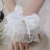 Punhos de Renda para Mangas de Mulheres Lolita Mangas de Renda Noiva Lolita Cosplay Acessórios de Mão Lolita com Saia de Bolo Tendência