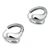 Brincos de Argola Ovello Cor de Aço, Design de Gota d'Água da Moda Nicho, Luxo Leve, Sensação de Alta Qualidade, Brincos Versáteis e Elegantes
