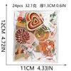 Patch Ursinho Slow Life Patch de Tecido Bordado Vintage Patch de Vaso Patch de Cogumelo Decoração de Roupa Patch Termocolante Bordado