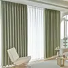 Cortinas Opacas Aislantes de Calor y Sonido, Color Sólido Satín de Hilo Fino de Alta Precisión, Modernas Simples, Producto Terminado para Dormitorio, Sala de Estar del Hogar
