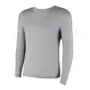 Conjunto de ropa interior térmica para hombre de otoño e invierno, ropa invisible ultradelgada para embellecer la piel, tops y pantalones térmicos de alta elasticidad, camiseta interior que nutre la piel