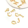 Pendente Letra Inglês A-Z de Aço Inoxidável Mais Vendido Transfronteiriço Titânio Ouro 18K Acessórios de Joias Pingentes DIY para Roupas