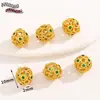 Chapado en Cobre con Oro Real Estilo Chino Oro Antiguo Gota de Aceite Aleación Espaciadores Huecos Cuentas Sueltas Accesorios para Pulseras DIY Materiales