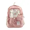 Mochila de Suministro Transfronterizo para Mujer 2025 Nuevo Estilo Coreano Mochila Escolar para Estudiantes de Secundaria Femeninas Gran Capacidad Mochila de Alto Valor