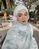 Serie de acuarela de Amazon transfronteriza Chal de poliéster satinado estilo étnico Bufanda para la cabeza de mujer étnica en stock