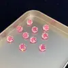 Zircón Iridiscente Corte Reina de 6 mm Piedra Suelta para Incrustaciones DIY de Pendientes y Joyería, Popular en Xiaohongshu y Douyin, Exportación Transfronteriza