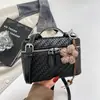 Bolsa de Ombro Única Xiaomi Estilosa Personalizada Tendência Tecida Moda Bolsa Transversal Simples Bolsa Caixa Simples Bolsa Quadrada Pequena de Nicho