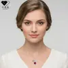 Knn-198 Collar Corazón Rosa Femenino Dibujos Animados Joyería Transfronteriza Nicho Cadena de Clavícula de Gama Alta Diseño Original
