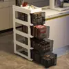 Armário de Armazenamento Multicamadas Prateleira de Armazenamento Caixa de Armazenamento de Plástico Tipo Gaveta Armário de Armazenamento Sanduíche Banheiro Cozinha Leidezhu