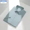 Camisa Oxford de Algodón Lavada con Enzimas para Hombre de Manga Corta 100% Algodón Casual de Negocios Chaqueta Versátil Camisa para Hombre