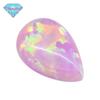 Huagang Gemstone Pêra em forma de Pedra Sintética OPAL Anel Face OPAL Pedra Nua Artificial OPAL Em forma de gota Broca de fundo plano OP10