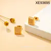 Moda Acero Inoxidable Fino Joyería al por Mayor Chapado en Oro de 18K Circonita CNC Corazón Infinito Aretes Pequeños de Tachuela para Mujeres