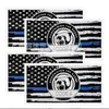 Pegatinas de Coche Populares Transfronterizas, Pegatinas de Bandera Americana, Pegatinas Reflectantes de Línea Azul Fina, Pegatinas para Parachoques de Coche, Pegatinas Impermeables