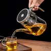 Bule de Chá Elegante Caneca Modelo Novo 2025 Separação Chá-Água Revestimento Interno Totalmente de Vidro Filtro de Um Clique Infusor de Chá Magnético Caneca para Uso Doméstico