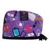 Gorro Quirúrgico Estampado de Algodón Puro, Ajustable, para Mujeres con Cabello Largo, Gorro Cubre-Cabeza para Dentistas y Cirujanos Orales, Exportación para Hombres con Parte Superior Redonda