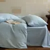 Set de Cuatro Piezas de Gasa Doble Capa Suave y Flexible Algodón Puro Sábana y Funda de Edredón 100% Algodón Estilo Minimalista Wabi-Sabi Tacto de Alta Gama Ropa de Cama para Dormitorio Principal