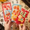 Atacado Gelatina Novo Ano Envelope Vermelho Desenho Animado Ovelha Estampagem a Quente 2027 Festival da Primavera Visita de Ano Novo Presente de Ano Novo Fábrica de Envelopes Vermelhos Venda Direta