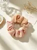 Gomas para el pelo de color sólido retro estilo francés, Scrunchies grandes estilo coreano, Gomas para el pelo de alta elasticidad, Suministro al por mayor, Ventas directas del fabricante