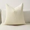 Funda de Cojín para Sofá de Pana Rayas Maíz Color Sólido Transfronteriza Tela Color Sólido Cojín Trasero de Cama para el Hogar Dropshipping