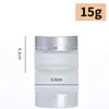 Botella de Crema Esmerilada, Botella de Vidrio para Crema Opaca a la Luz, Botella Dispensadora de Cosméticos, Botella Vacía, Botella de Muestra para Crema de Ojos, Botella de Perfume