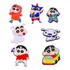 Dibujos animados crayón pequeño nuevo tridimensional lindo PVC pegamento suave accesorios DIY pegatinas de refrigerador plástico blando pegamento suave fabricantes