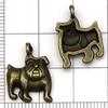 Los más vendidos de Amazon Nueva Serie de Animales Perro de Aleación Antigua Colgante Colgante Pulsera DIY Collar Accesorios de Joyería