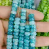 Cuentas de Ábaco Teñidas al Agua de 8x5 mm, Cuentas de Vidrio que No se Desvanecen, Cuentas Sueltas de Vidrio, Materiales para Joyería de Pulseras, Venta al por Mayor para Manualidades con Cuentas