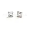 Aretes Cuadrados de Aleación de Titanio F136 con Circonia 5A, Joyería para Piercing de Labio de Titanio G23 con Rosca Interna