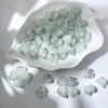 Atacado 20mm Borda Enrolada Flor de Rododendro Pétalas de Vidro DIY Artesanal Acessórios de Cabelo Hanfu Materiais de Pente de Cabelo Estilo Antigo