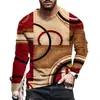 Comercio exterior transfronterizo nuevo moda casual callejera para hombre outdoor camiseta de manga larga con estampado 3D integral