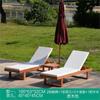 Silla de playa de madera maciza reclinable para balcón, piscina, madera de plástico, anticorrosión, silla plegable para exteriores, cama para patio, ocio al aire libre, jardín