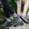 Zapatos de senderismo para pareja son de secado rápido, transpirables, antideslizantes, de suela gruesa, casuales, para deportes, maratón y senderismo.
