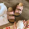 2025 Nuevas Chanclas Gruesas Casuales Birkendish para Cuatro Estaciones Conjunto de Mujer Moda Hebilla Cuadrada Doble Correa Chanclas Antideslizantes