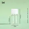 Garrafas Plásticas Transparentes Dosadoras para Animais de Estimação para Cosméticos, Garrafas Vazias Dosadoras de Líquidos, Garrafas Plásticas Brancas Finas com Tampa, Fornecimento Direto do Estoque