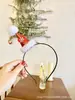 Presente de Natal Estilo Floresta Tiara de Galho de Alce Feminina Fofa Grampo de Cabelo Infantil Tiara do Papai Noel Acessórios para Adultos