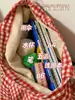 Bolsa de Compras Cuadros Retro Fresca de Aspecto Elegante Nueva para Otoño e Invierno Estilo Coreano para Mujer Ligera de Gran Capacidad