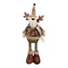 Nuevo Adorno Navideño Retro Tela de Cuadros Pequeños Copos de Nieve Elástica Muñeca Hotel Bar Centro Comercial Decoración Arreglo Adorno