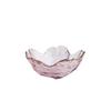 Lindo Plato de Flor de Cerezo Rosa Vajilla Creativa Patrón Martillado Japonés Cocina Transparente Borde Dorado Plato para Salsas Comercial Hogar Venta al por Mayor