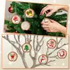 Transfronterizo Nuevo Imitación Astilla de Pino Colgante de Madera Productos Navideños de Madera Decoración de Colgante de Madera Navideño